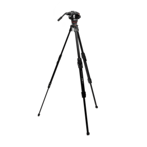 Manfrotto MKONEVA-502X ONE Video Alüminyum Tripod ve 502X Akışkan Video Başlık Kiti - Thumbnail