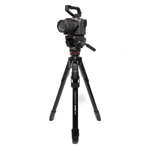 Manfrotto MKONEVA-502X ONE Video Alüminyum Tripod ve 502X Akışkan Video Başlık Kiti