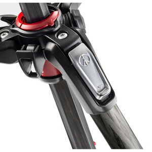 Manfrotto MT190CXPRO3 3 Kademeli Karbonfiber Tripod MHXPRO-3W 3 Kollu Tripod Kafası - Thumbnail