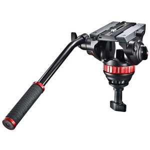 Manfrotto MVH502A,546BKB1 Fluid Head ve 546B Tripod System ve 504PLONGR Plate - Thumbnail