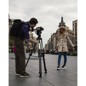 Manfrotto MVK612TWINFC 612 Fluid Head, 645 FAST Twin Karbon Fiber Tripod Kiti - Thumbnail