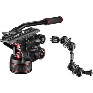 Manfrotto MVK612TWINFC 612 Fluid Head, 645 FAST Twin Karbon Fiber Tripod Kiti - Thumbnail