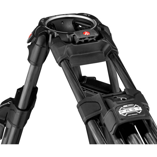 Manfrotto MVK612TWINFC 612 Fluid Head, 645 FAST Twin Karbon Fiber Tripod Kiti
