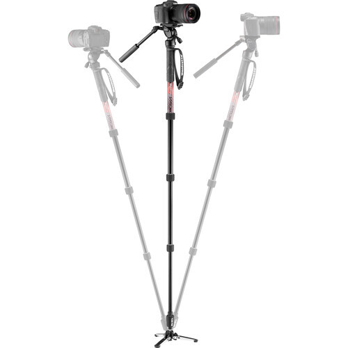 Manfrotto MVMELMIIA4LIVE Element MII Akışkan Başlıklı Video Monopod Kit