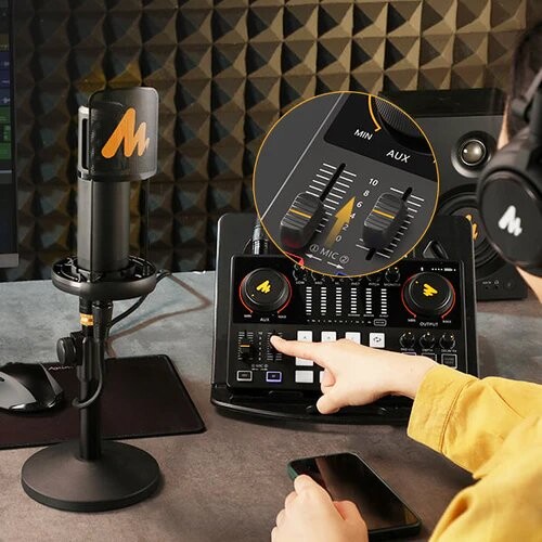 Maono AME2 Podcast ve Canlı Yayın için Ses Kartı