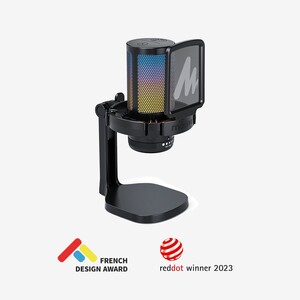 Maono - Maono DGM20 GamerWave Condenser USB Gaming RGB Mikrofon (Siyah)