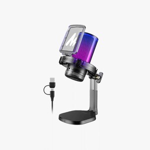 Maono - Maono DGM20 GamerWave Condenser USB Gaming RGB Mikrofon (Siyah) (1)