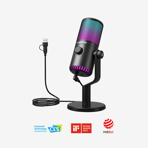 Maono DM30RGB USB Gaming Mikrofon (Siyah)
