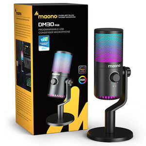 Maono - Maono DM30RGB USB Gaming Mikrofon (Siyah) (1)