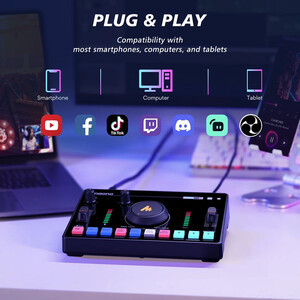 Maono Maonocaster AMC2 NEO Podcast ve Canlı Yayın için Ses Kartı (Beyaz) - Thumbnail