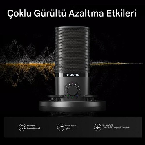 Maono PM450S USB Condenser Podcast Mikrofon Seti