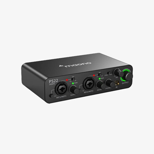 Maono PS22 ProStudio 2x2 USB Ses Kartı (Siyah)