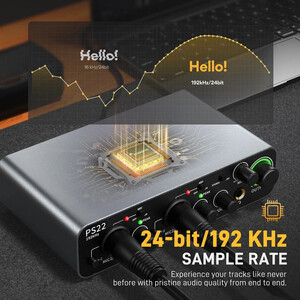 Maono - Maono PS22 ProStudio 2x2 USB Ses Kartı (Siyah) (1)
