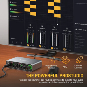 Maono PS22 ProStudio 2x2 USB Ses Kartı (Siyah) - Thumbnail