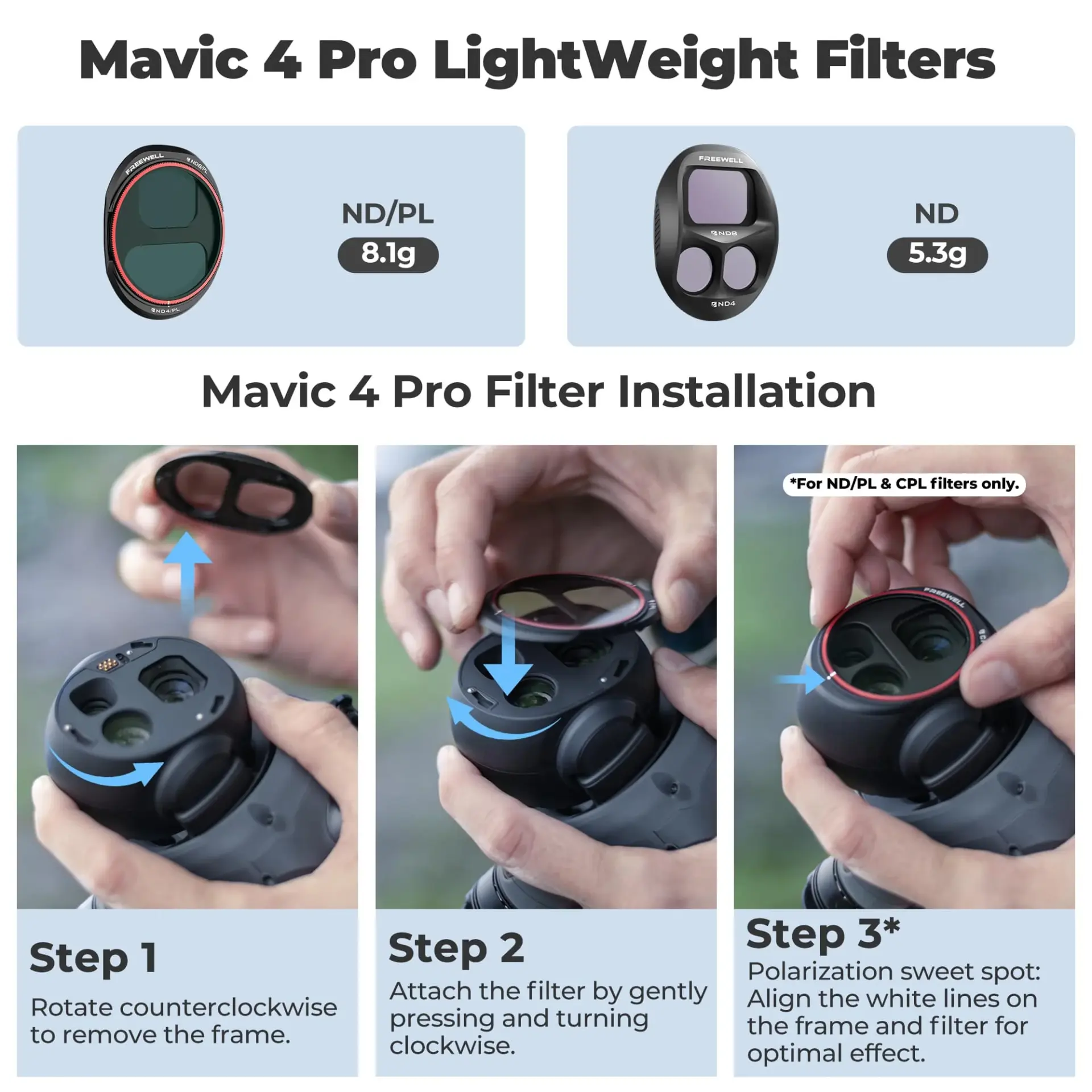 Mavic 4 Pro Split Filters Mega - 12 Pack - Thumbnail
