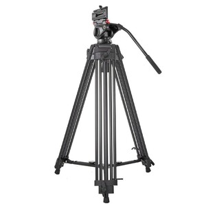 Miliboo - Miliboo MTT608A 152 cm Video Tripod + MYT802L Dikey Çekim Kafası