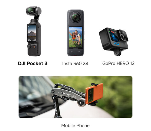 Movmax Blade Arm for DJI Pocket 3/Insta360 X4/Insta360 X5