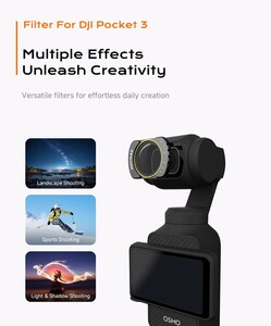 Movmax DJI Pocket 3 İçin ND 8/16/32 Filtre Seti - Thumbnail