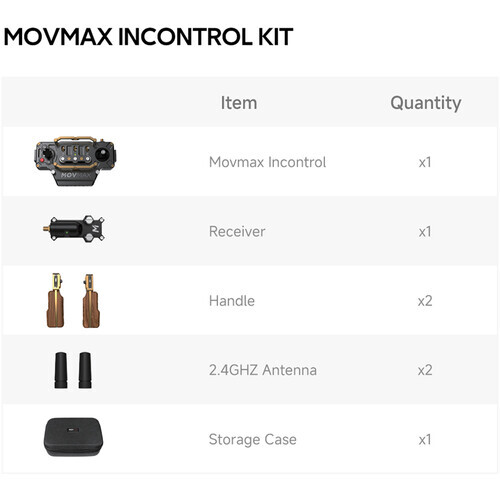 Movmax Incontrol Kablosuz Kontrol Kiti ve Taşıma Çantası (DJI Ronin için)