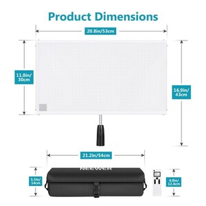 Neewer 30x53cm Katlanabilir 512 LED Işık Paneli 3'lü Set - Thumbnail
