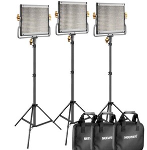Neewer - Neewer 480 LED Bi-Color 3&prime;lü Video Işık Seti (JYLED-500S 3'lü set) (1)
