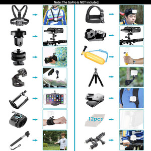 Neewer - Neewer 53 in 1 GoPro Aksiyon Kamera Aksesuar Kiti (10086930) (1)