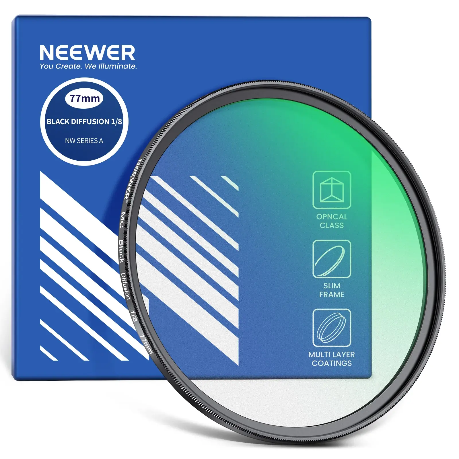 Neewer 82mm 1/8 Black Diffusion Sinematik Efekt Filtresi