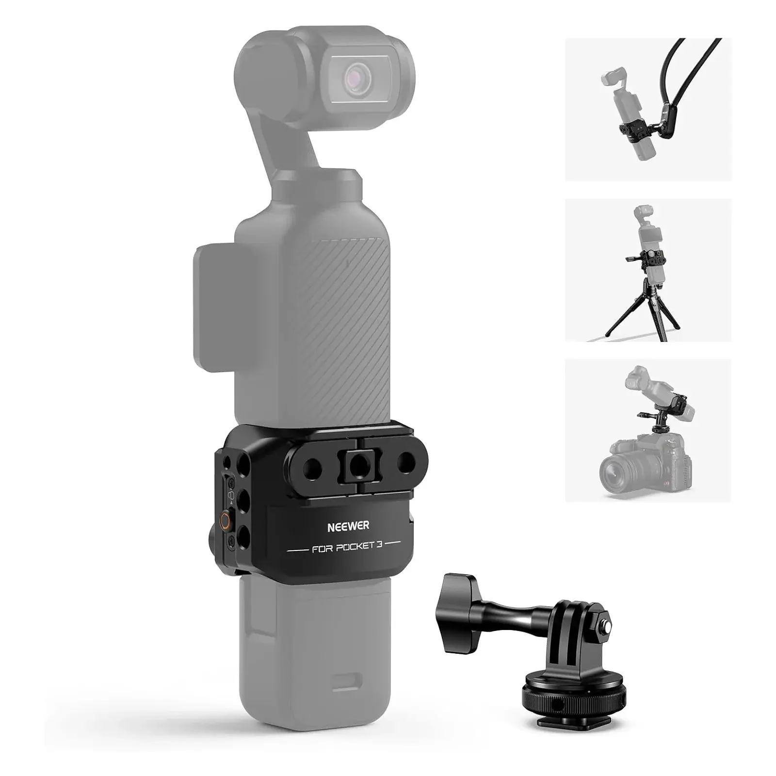 Neewer - Neewer AC009 DJI Osmo Pocket 3 Aksiyon Kamera Kafesi