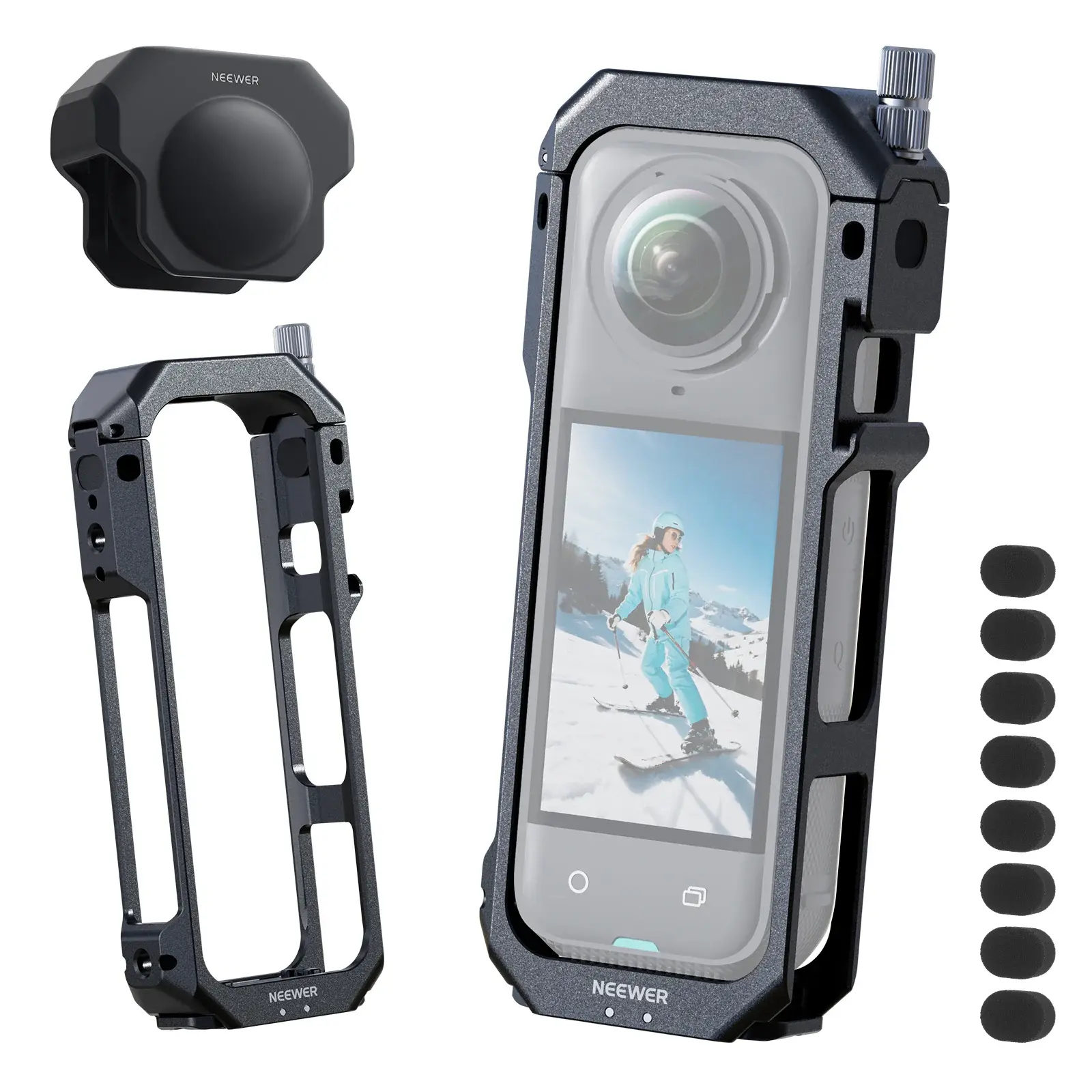 Neewer - Neewer AC033 Insta360 X5 İçin Kamera Kafesi