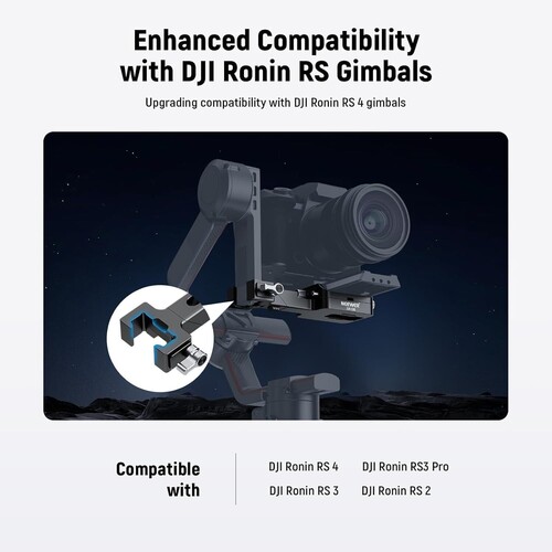 NEEWER CA108 DJI Ronin RS2 / RS3 / RS4 için Dikey Hızlı Değiştirme Plakası