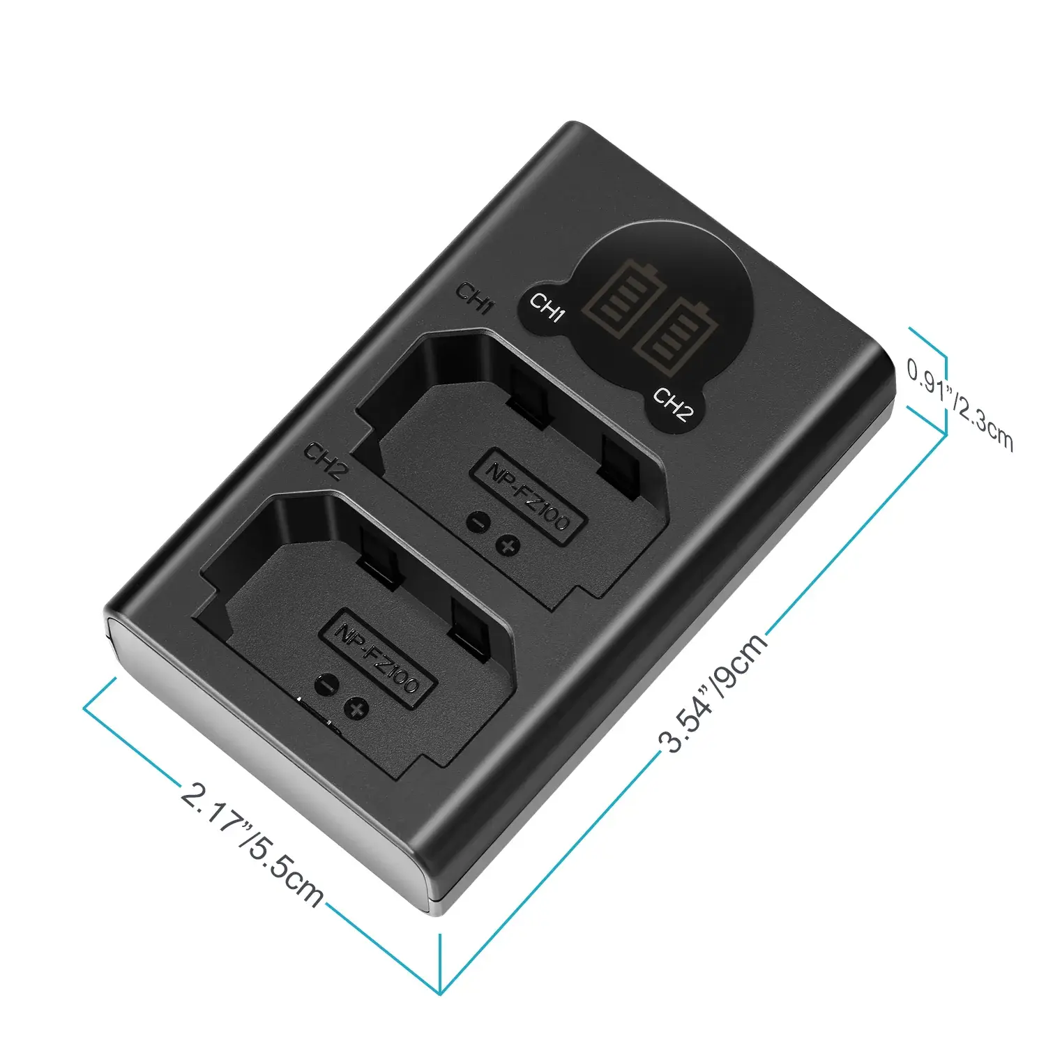 Neewer Dual USB Charger (Sony NP-FZ100 Uyumlu İkili Şarj Cihazı) - Thumbnail