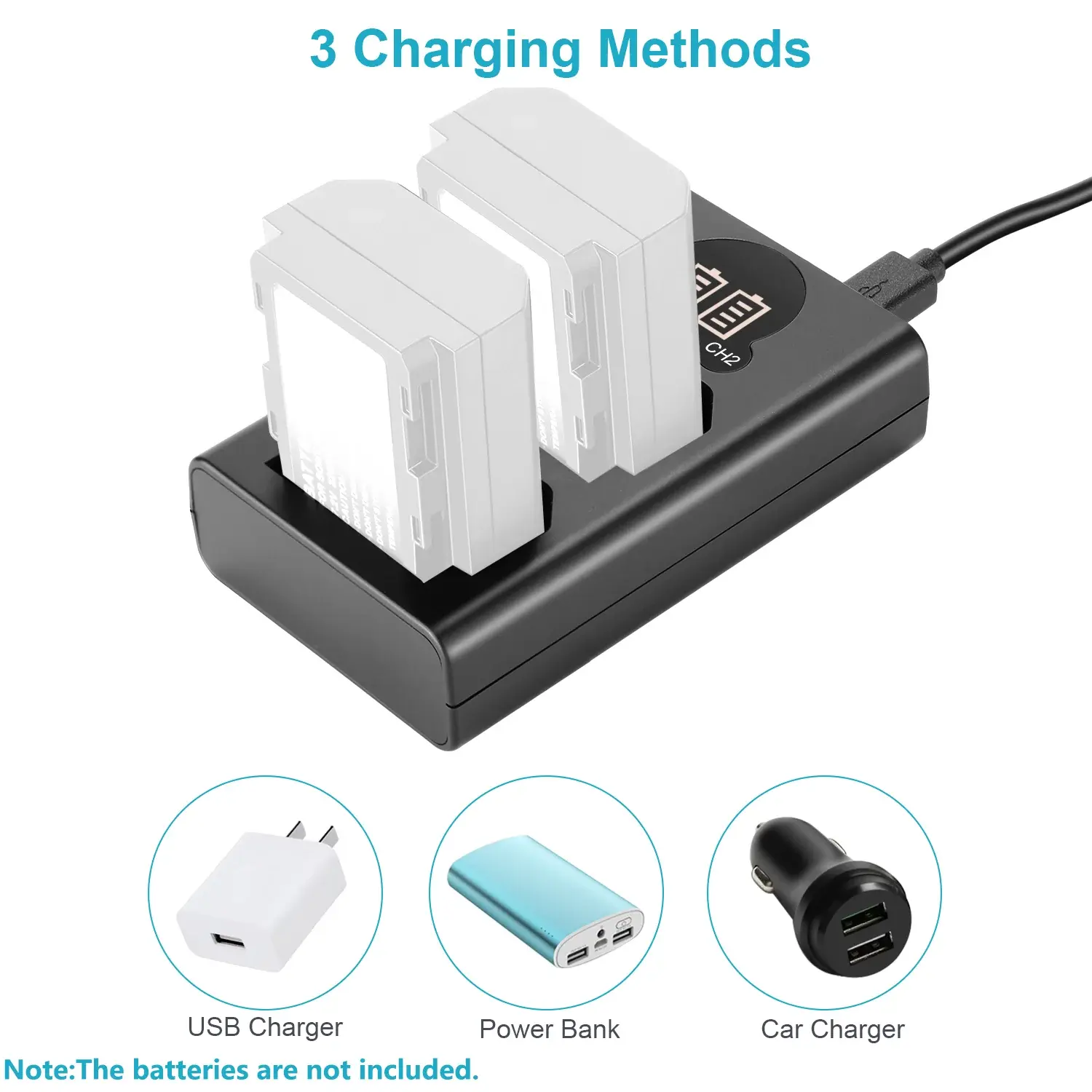 Neewer Dual USB Charger (Sony NP-FZ100 Uyumlu İkili Şarj Cihazı) - Thumbnail