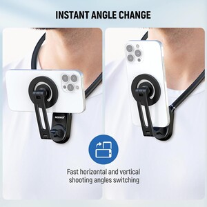 Neewer - NEEWER GP-16 Manyetik Telefon ve Aksiyon Kamerası Boyun Askısı (Neck Mount Holder)
