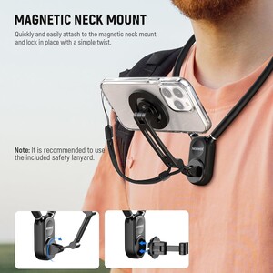 NEEWER GP-16 Manyetik Telefon ve Aksiyon Kamerası Boyun Askısı (Neck Mount Holder) - Thumbnail