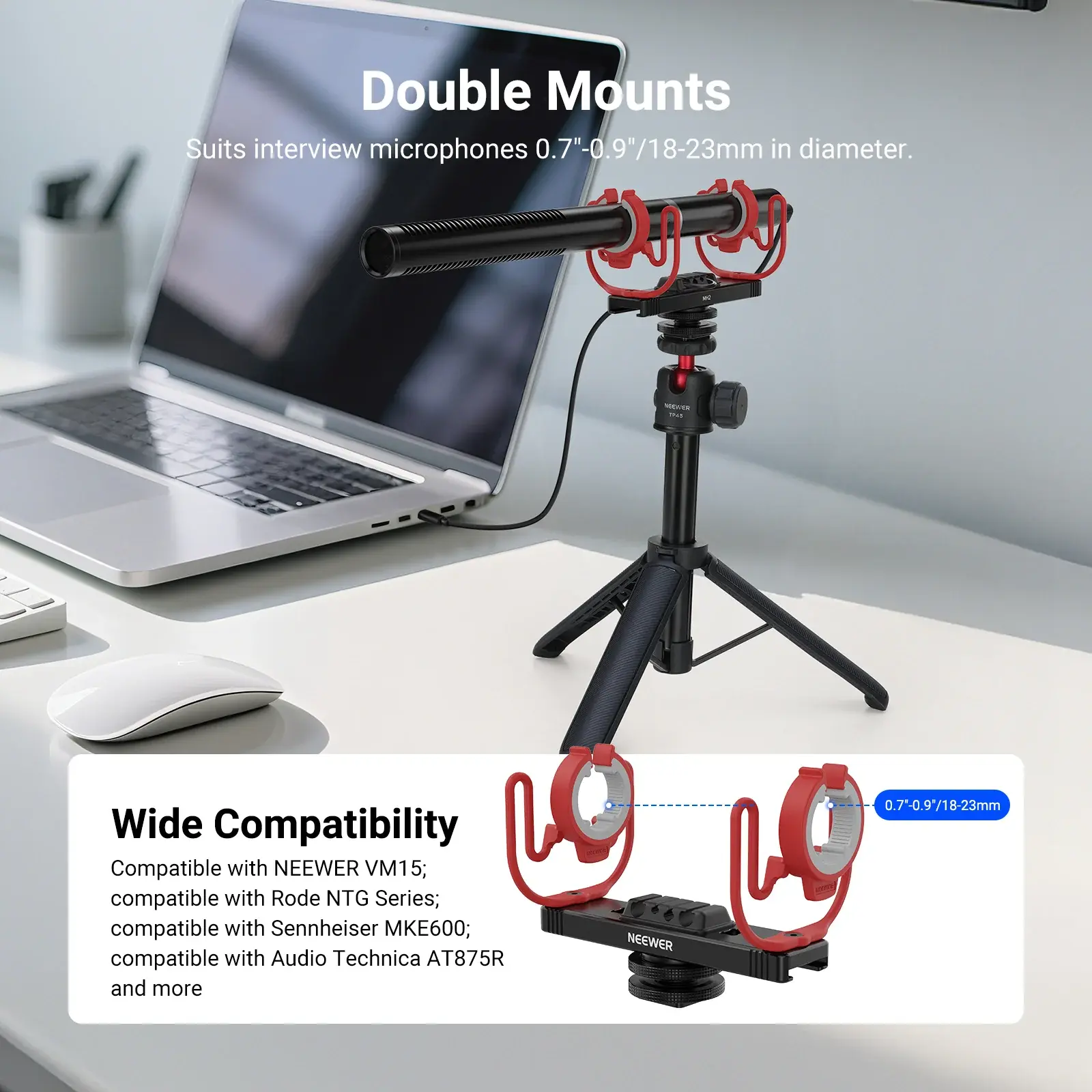 Neewer - NEEWER MH2 Profesyonel Mikrofon Shock Mount (1)