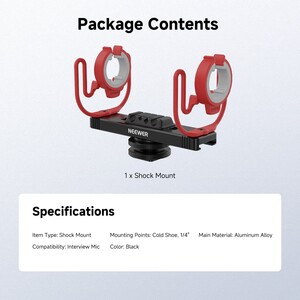 NEEWER MH2 Profesyonel Mikrofon Shock Mount - Thumbnail