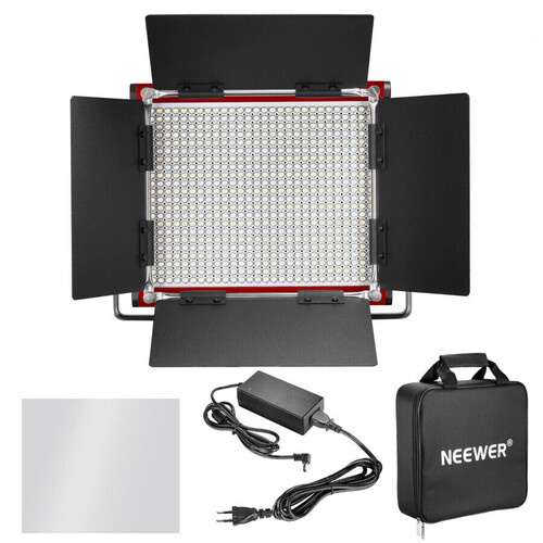 Neewer NL-660 Red Bi-color Dimerli 3360 Lümen Video 2'li Led Işık Seti