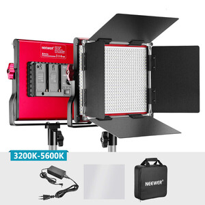 Neewer NL-660 Red Bi-color Dimerli 3360 Lümen Video Işık Seti (10090925) - Thumbnail