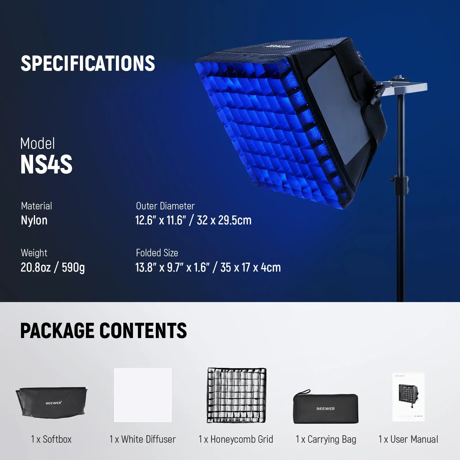 NEEWER NS4S Softbox RGB660 II