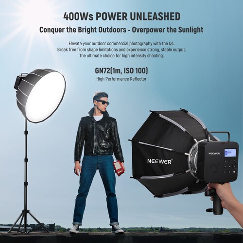 Neewer Q4 400Ws 2.4G TTL Ürün Çekim Seti (Masa)