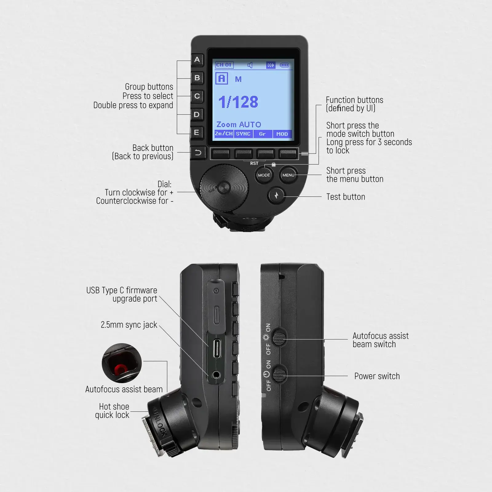 Neewer - NEEWER QPRO-N Nikon Uyumlu TTL Kablosuz Flaş Tetikleyici (1)