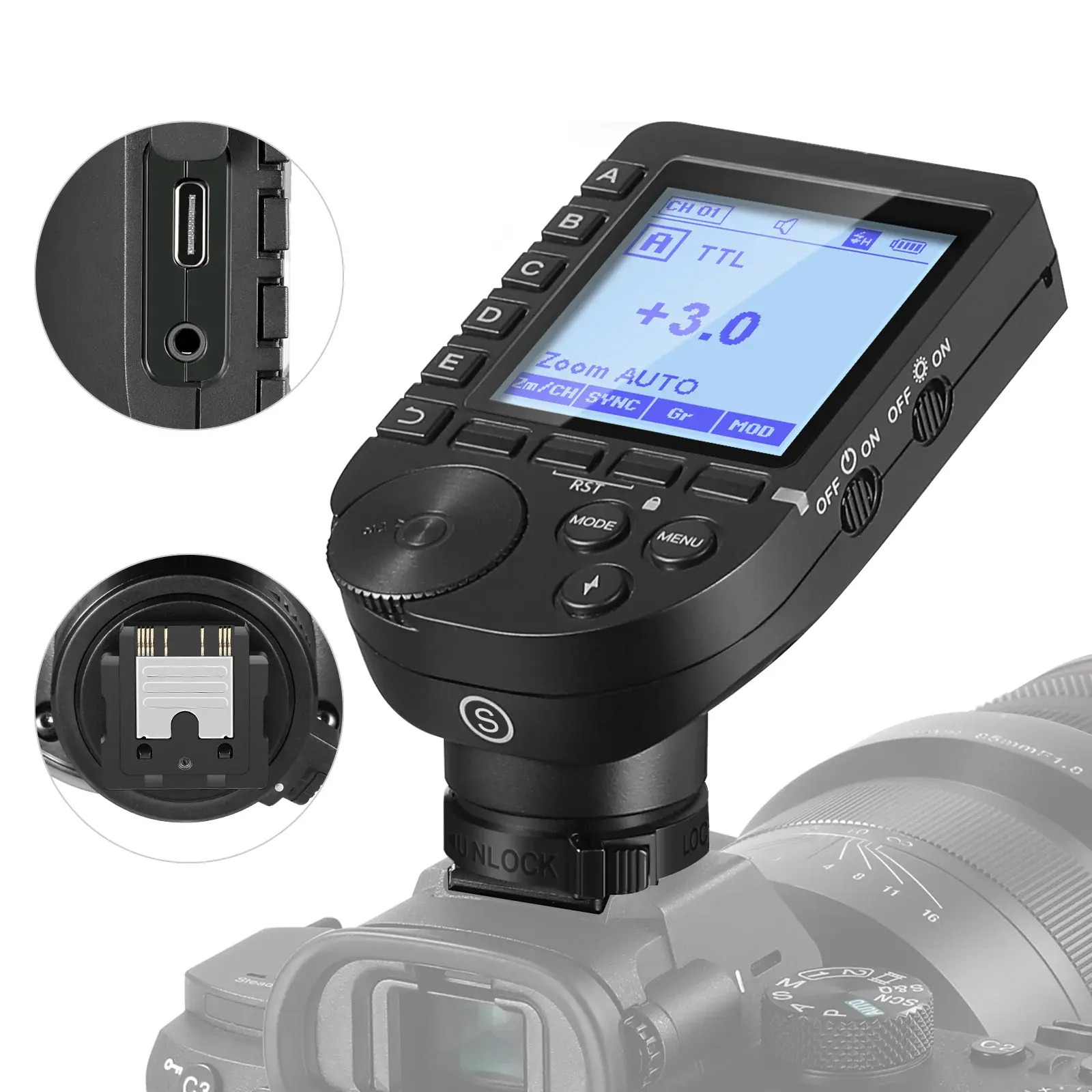 Neewer - NEEWER QPRO-S Sony Uyumlu TTL Kablosuz Flaş Tetikleyici
