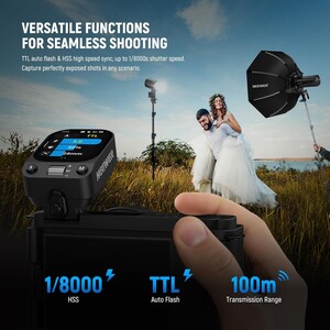 NEEWER QZ-C TTL Kablosuz Flaş Tetikleyici - Thumbnail