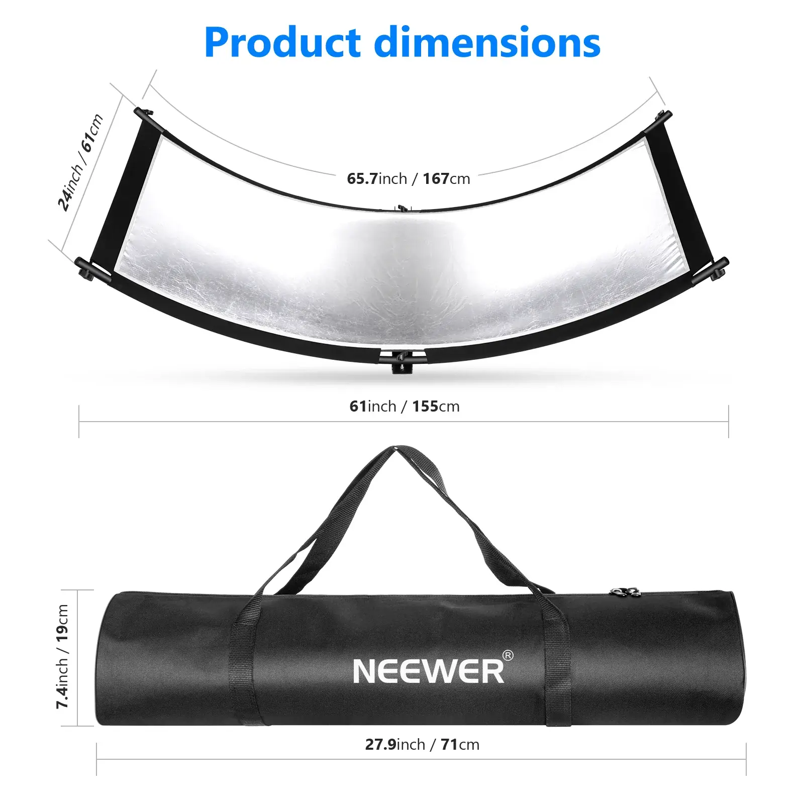 Neewer - NEEWER RF-01 Yassı Reflektör 60x90cm (1)