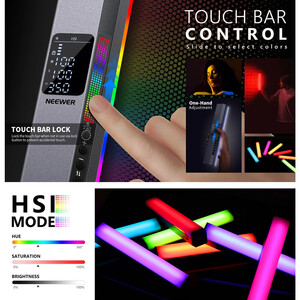 Neewer RGB1 Manyetik El Tipi LED Işık Tüpü - Thumbnail