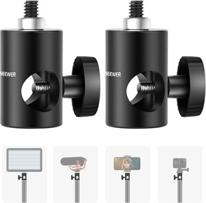 Neewer - NEEWER ST12 Hızlı Adaptör Dönüştürücü - Işık Standı Uç Adaptörü (2'li Paket)