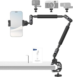 Neewer - NEEWER UA057 22'' (55 cm) Mafsallı Magic Arm Süper Kelepçe ve Telefon Tutucu Kiti