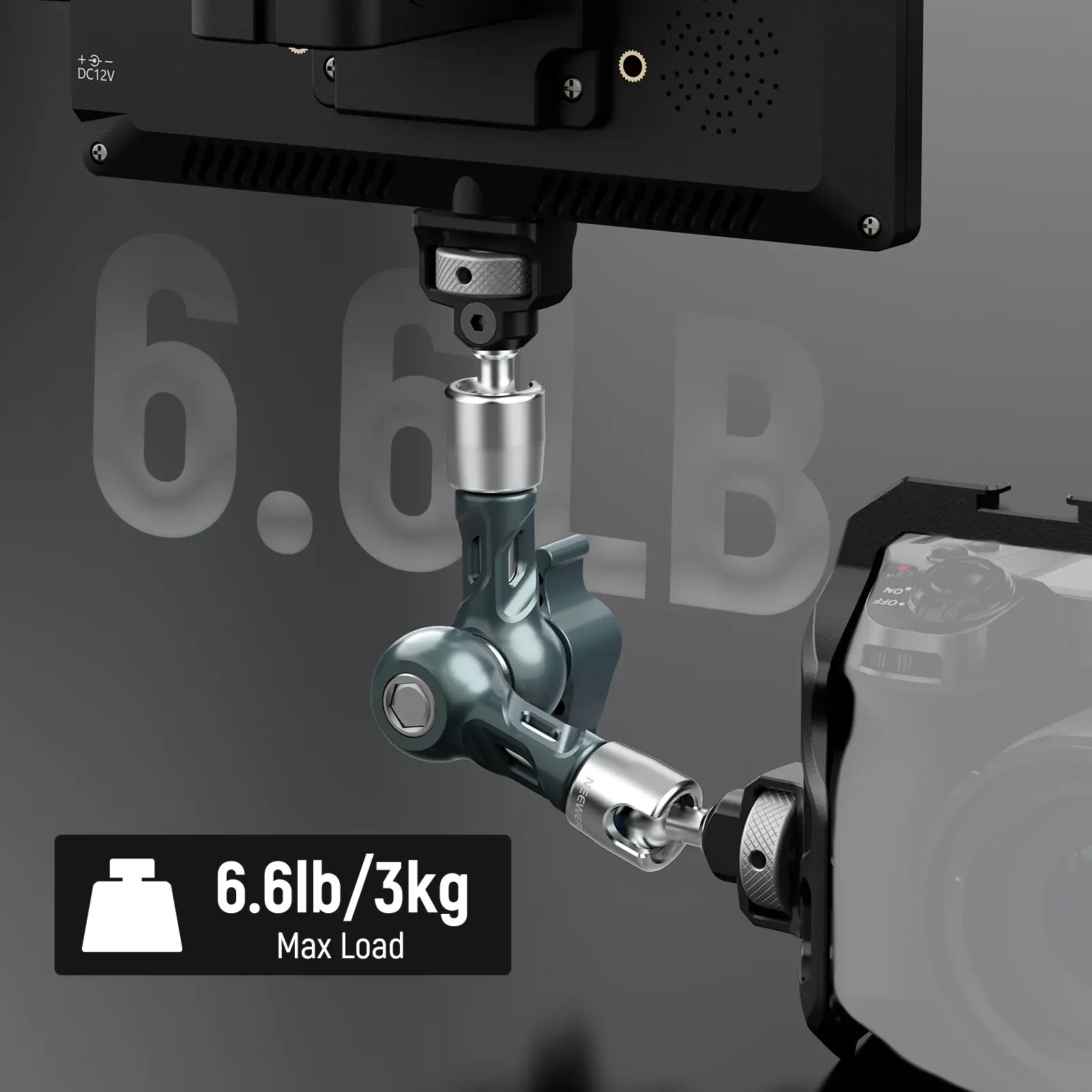 Neewer UA082 7'' - 18cm Anti-Twist Eklemli Magic Arm