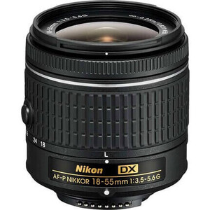 Nikon - Nikon AF-P DX 18-55mm F/3.5-5.6G Lens