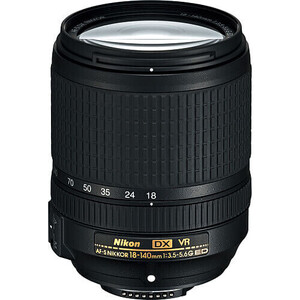 Nikon - Nikon AF-S DX NIKKOR 18-140mm f/3.5-5.6G ED VR Lens